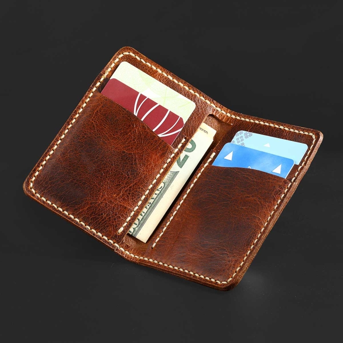 Heritage Brown Bifold - Leather Wallet | VAVCRAFT