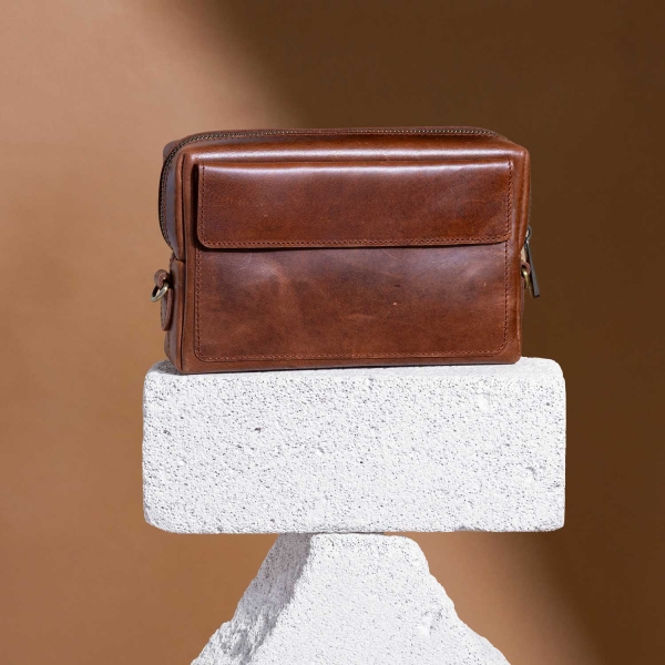 Norven Leather Carry Bag - Medium