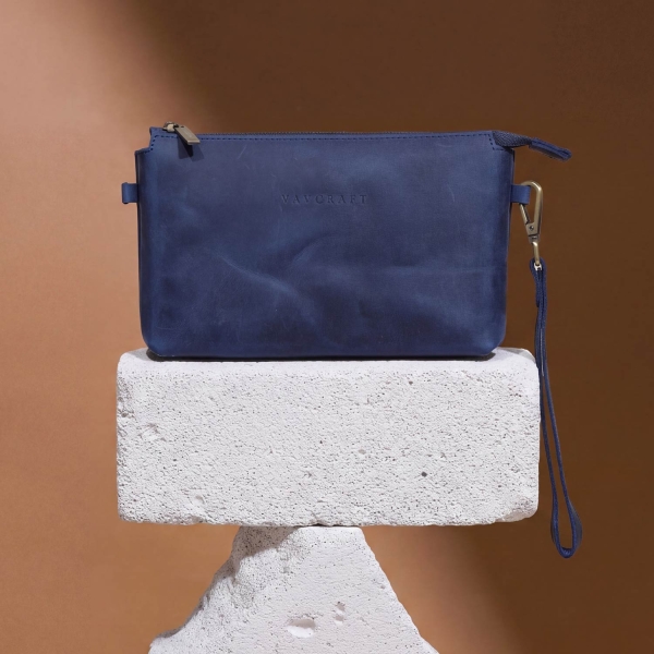Mistral Navy Crossbody Bag - Medium