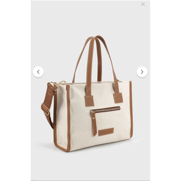 Forma Canvas Crossbody Bag – Tan