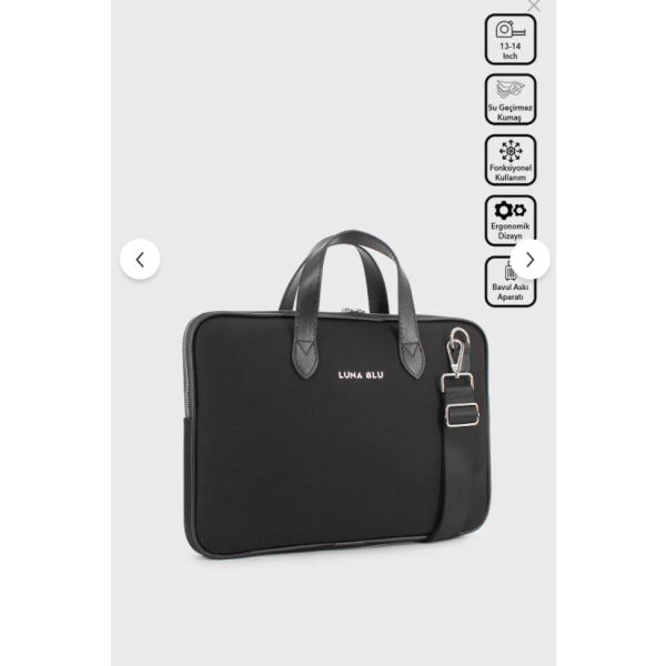 Field 13-14" Canvas Laptop Bag – Black