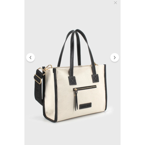 Forma Canvas Crossbody Bag – Black