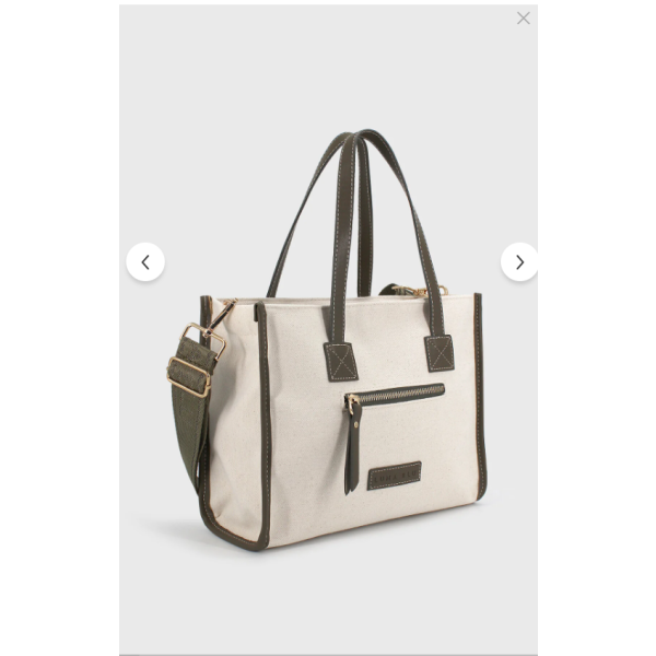 Forma Canvas Crossbody Bag – Khaki