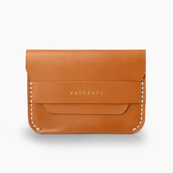 Cognac Belted - Leather Wallet