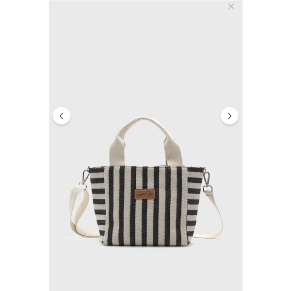 Linea Linen Mini Tote - Black