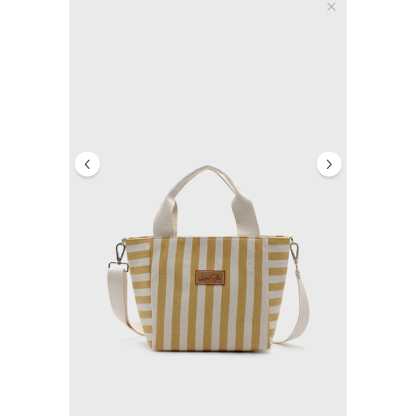 Linea Linen Mini Tote - Yellow