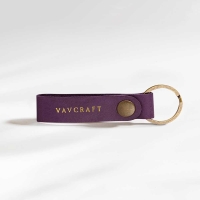 Royal Purple - Leather Keychain