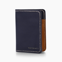 Navy Bifold - Leather Wallet