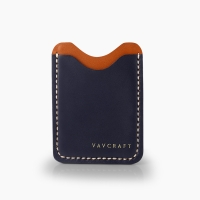 Navy Mini - Leather Card Holder