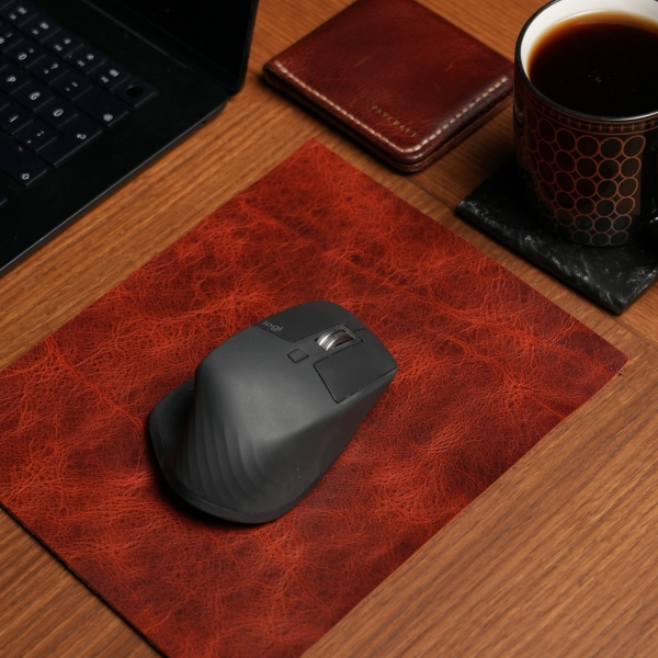 Leather Mouse Pad - Tobacco