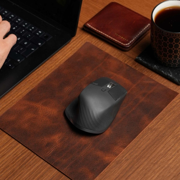 Leather Mouse Pad - Heritage Brown