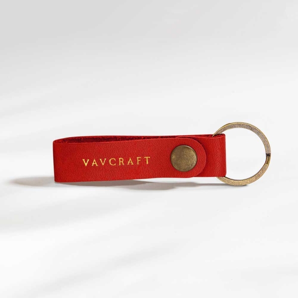 Scarlet - Leather Keychain