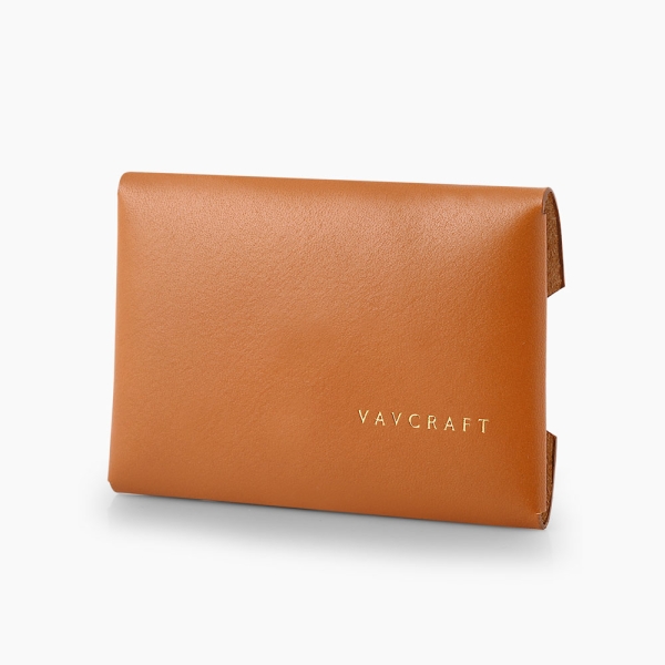 Cognac Snap - Leather Wallet