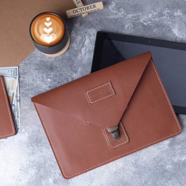 Tobacco - Leather iPad Case 