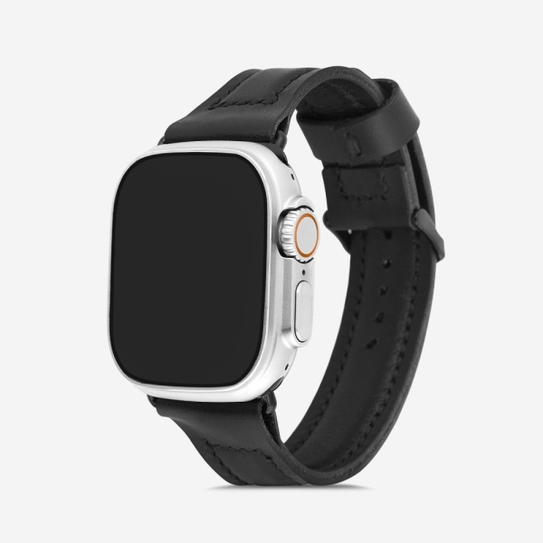 Dark Apple Watch Band - Durable Handstitched