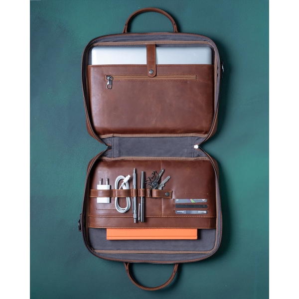 Laptop Briefcase - Tobacco